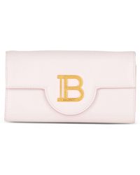 Balmain - Leather B-buzz Chain Wallet - Lyst