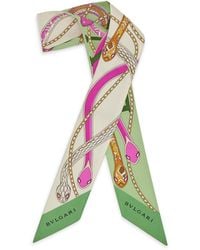 BVLGARI - Silk Serpenti 75 Stole - Lyst