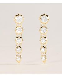 Jade Trau - And Diamond Five-Stone Sophisticate Drop Earrings - Lyst
