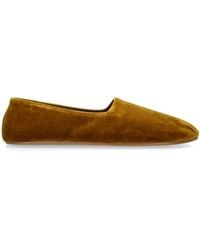 The Row - Ponti Velvet Slippers - Lyst