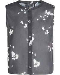 Theory - Shell Printed Top - Lyst