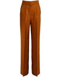 Max Mara - Linen Tailored Trousers - Lyst