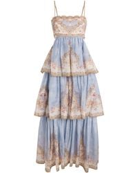 Zimmermann - Patterned Dress With Lurex Thread - Lyst
