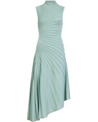 Alaïa - Wool Asymmetric Maxi Dress - Lyst