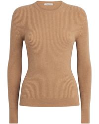 Johnstons of Elgin - Cashmere Ribbed Sweater - Lyst