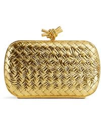 Bottega Veneta - Leather Knot Minaudière Clutch Bag - Lyst