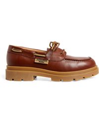 Weekend by Maxmara - Leather Moccasin Loafers - Lyst