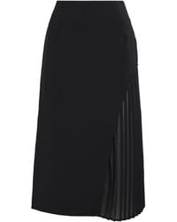 Claudie Pierlot - Pleated Panel Midi Skirt - Lyst