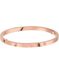 Cartier - Small Yellow Gold And Diamond Love Bracelet - Lyst
