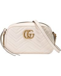 Gucci - GG Marmont Small Quilted-leather Cross-body Bag - Lyst