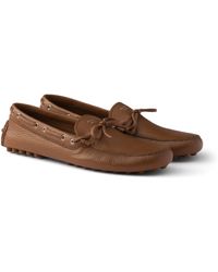 Prada - Leather Driving Shoe - Lyst