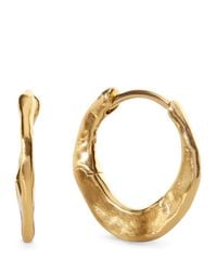 Monica Vinader - Vermeil Capri Huggie Earrings - Lyst