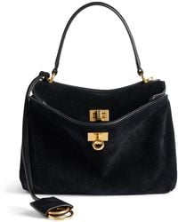 Balenciaga - Mini Suede Rodeo Top-Handle Bag - Lyst