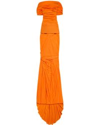 Balenciaga - Sheer Open Back Maxi Dress - Lyst