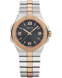 Chopard - Rose Gold And Stainless Steel Alpine Eagle Small Watch 36mm - Lyst