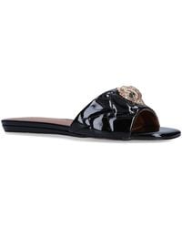 Kurt Geiger - Patent Kensington Flat Sandals - Lyst