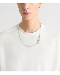 Givenchy - Brass Safety Pin Necklace - Lyst