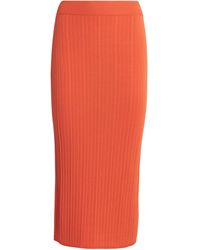 JOSEPH - Ribbed Knit Midi Skirt - Lyst