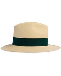 dunhill - Straw Trilby Hat - Lyst