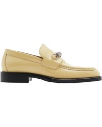 Burberry - Leather Barbed-wire Loafers - Lyst