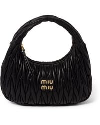 Miu Miu - Medium Matelassé Leather Wander Top-Handle Bag - Lyst