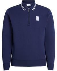 Lacoste - Heritage Polo-Collar Zipped Sweatshirt - Lyst