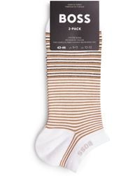 BOSS - Striped Trainer Socks (pack Of 2) - Lyst