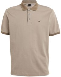 Emporio Armani - Mercerised Piqué Polo Shirt - Lyst
