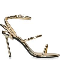 Alaïa - Leather Heeled Sandals 90 - Lyst