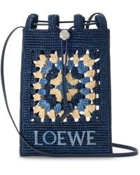 Loewe - X Paula's Ibiza Crochet Pocket Patch Shoulder Bag - Lyst
