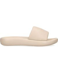Fitflop - Leather Iqushion D-luxe Slides - Lyst