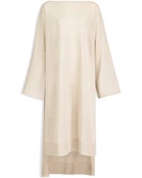 Alaïa - Linen-Silk Kaftan Dress - Lyst