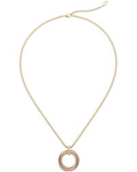 Cartier - Mixed And Diamond Trinity Necklace - Lyst