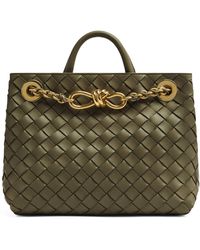 Bottega Veneta - Small Leather Andiamo Chain Shoulder Bag - Lyst
