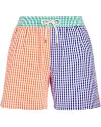Polo Ralph Lauren - Seersucker Check Traveller Swim Shorts - Lyst