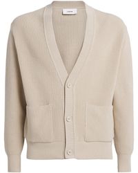 Lardini - Cotton V-Neck Cardigan - Lyst