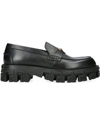 Versace - Leather Chunky Medusa Loafers - Lyst