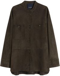 Max Mara - Suede Overshirt - Lyst