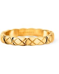 Chanel - Yellow Gold Coco Crush Ring - Lyst