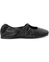 Loewe - Leather Pebble Soft Ballet Flats - Lyst