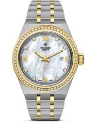 Tudor - Royal Stainless Steel, Rose Gold And Diamond Watch 28mm - Lyst