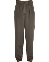 Giorgio Armani - Cashmere-blend Tailored Trousers - Lyst