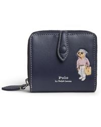 Polo Ralph Lauren - Small Leather Polo Bear Wallet - Lyst