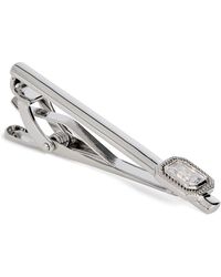 Tateossian - Rhodium-Plated And Cubic Zirconia Halo Tie Clip - Lyst