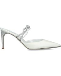 Rene Caovilla - Satin Embellished-Braid Heeled Mules 80 - Lyst