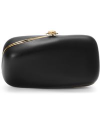 Loewe - Leather Twisted Minaudiere Clutch Bag - Lyst