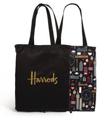 Harrods - Recycled Glitter London And Logo Pocket Shopper Bag (set Of 2) - Lyst