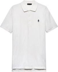 Prada - Garment-Dyed Cotton Slim Polo Shirt - Lyst