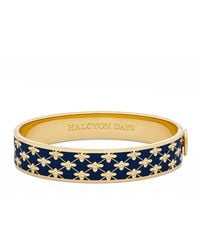 Halcyon Days - Plated Enamel Bee Sparkle Bangle - Lyst