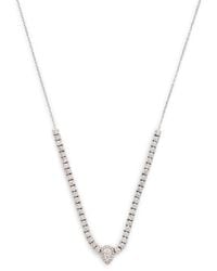 PERSÉE - And Diamond Pear Tennis Necklace - Lyst